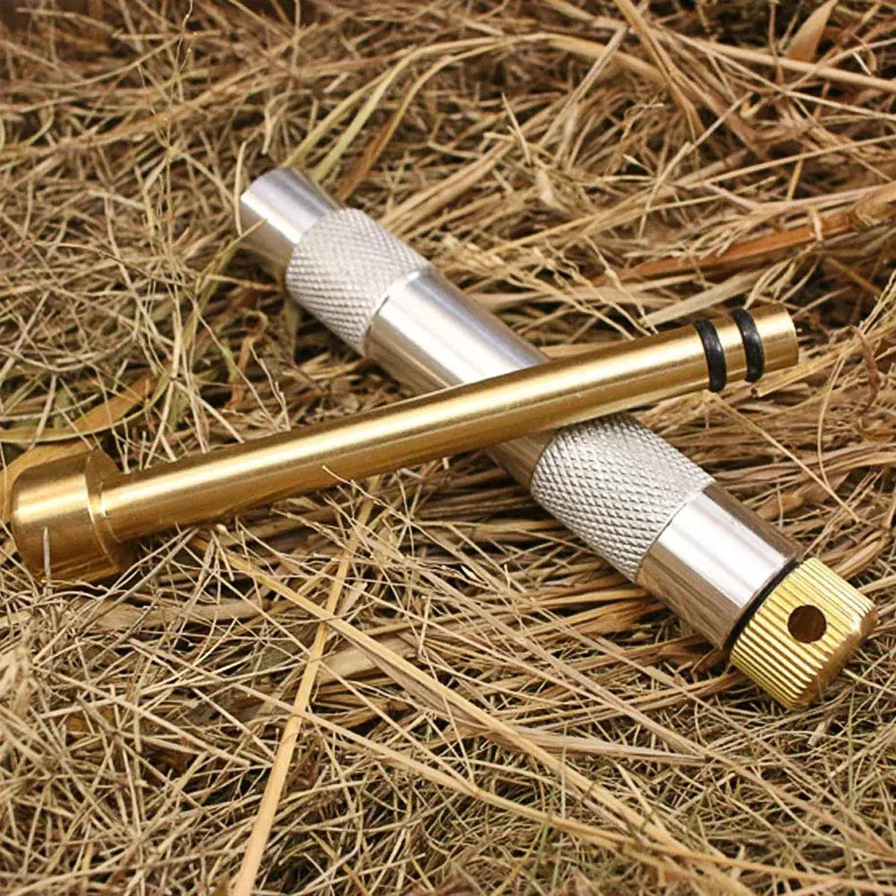 Brass Emergency Fire Tubes Practical Compression Outdoor Igniter Tube  Fire Start Piston Survival Tool Camping Equipment Survivall