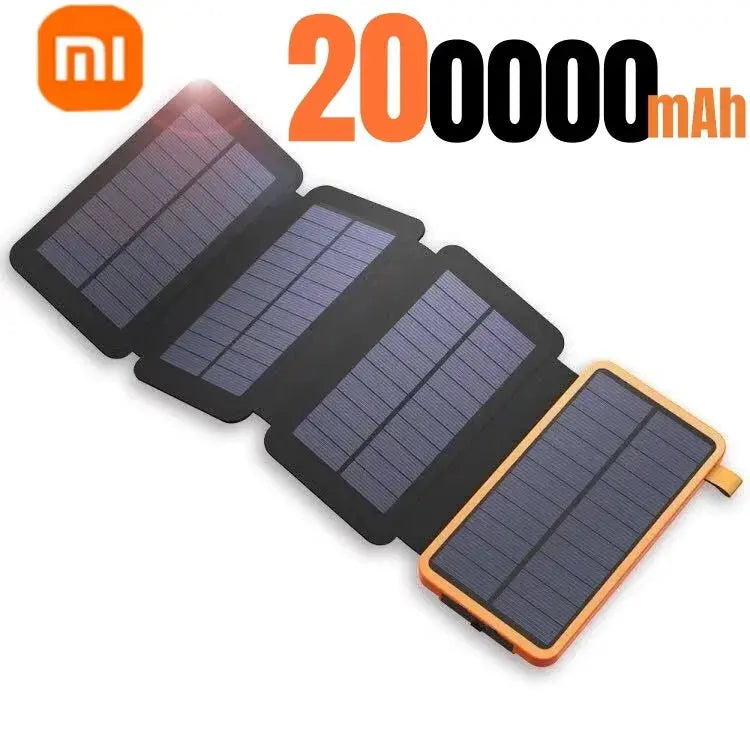 Xiaomi 200000mAH Solar Power Bank Folding Solar Panels 5V 2A USB Output Portable Outdoor Camping Sun Power For IPhone Android Survivall