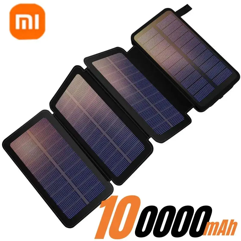 Xiaomi 200000mAH Solar Power Bank Folding Solar Panels 5V 2A USB Output Portable Outdoor Camping Sun Power For IPhone Android Survivall