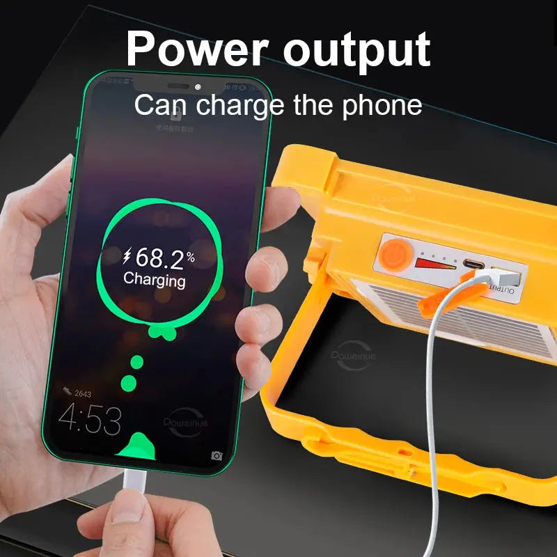 Portable Solar Lantern LED Tent Light Rechargeable Lantern Emergency Night Market Light Outdoor Camping Bulb Lamp Searchlight Survivall