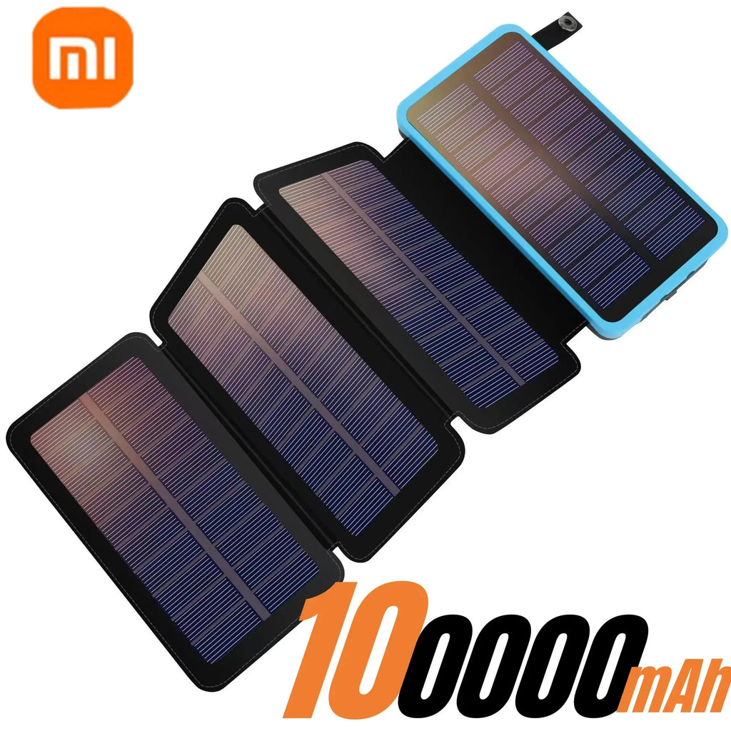 Xiaomi 200000mAH Solar Power Bank Folding Solar Panels 5V 2A USB Output Portable Outdoor Camping Sun Power For IPhone Android Survivall