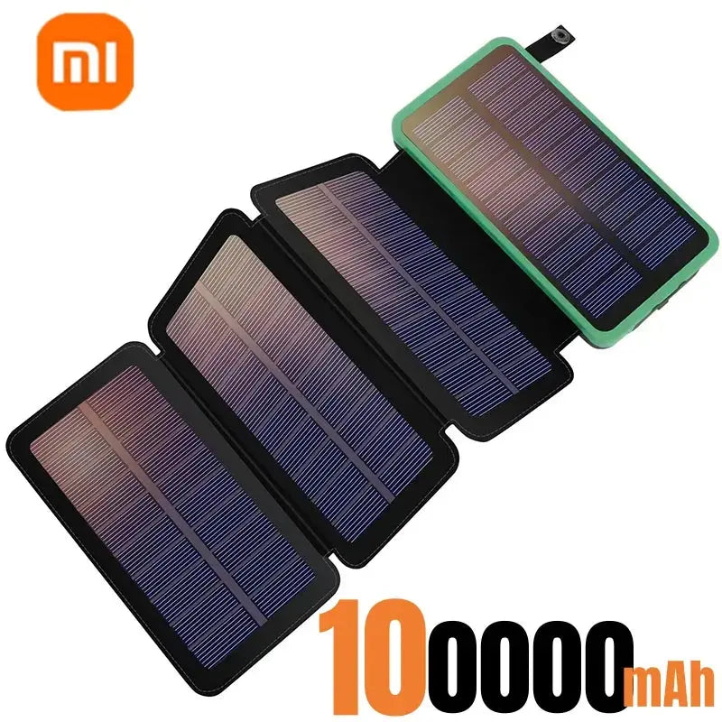 Xiaomi 200000mAH Solar Power Bank Folding Solar Panels 5V 2A USB Output Portable Outdoor Camping Sun Power For IPhone Android Survivall