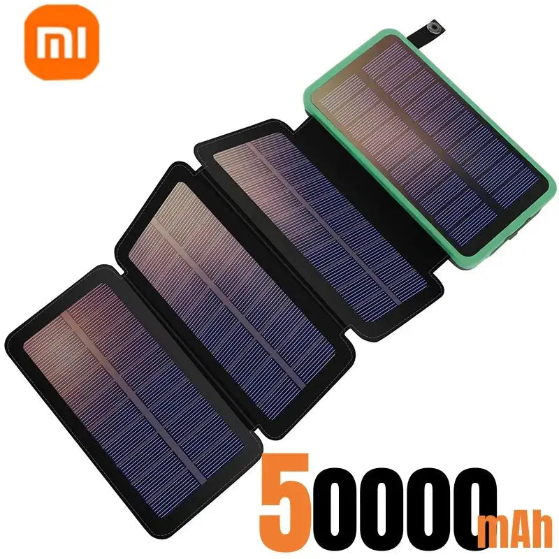 Xiaomi 200000mAH Solar Power Bank Folding Solar Panels 5V 2A USB Output Portable Outdoor Camping Sun Power For IPhone Android Survivall