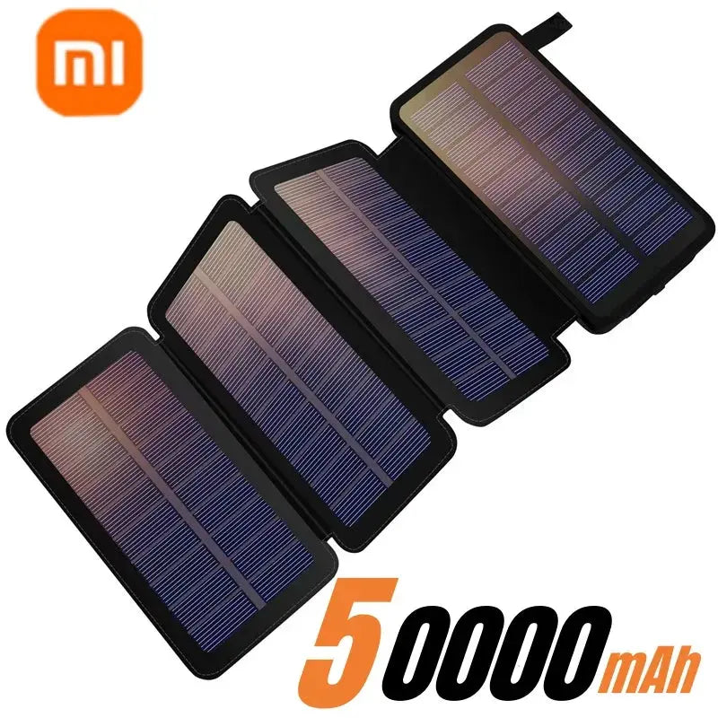 Xiaomi 200000mAH Solar Power Bank Folding Solar Panels 5V 2A USB Output Portable Outdoor Camping Sun Power For IPhone Android Survivall