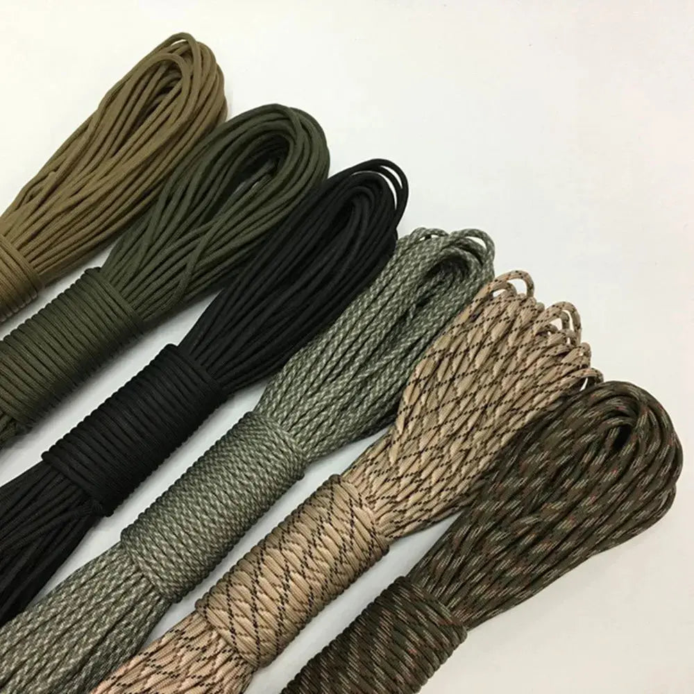 550 Military Paracord 7 Strand 4mm Tactical Parachute Cord Camping Accessories Outdoor Survival DIY Bracelet Rope Survivall